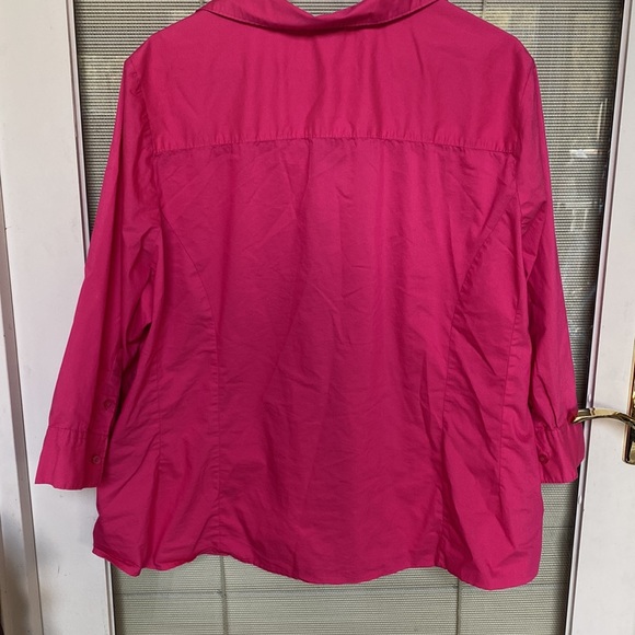 Basics Edition Woman Size 3X Pink Blouse - Picture 14 of 17